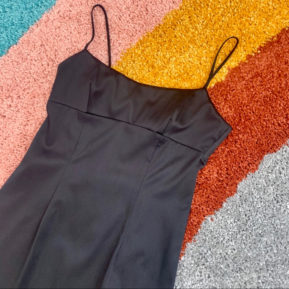 VINTAGE Little Black Dress Beaded Hem | C14 - Picture 9 of 13